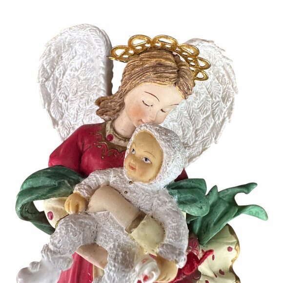 Ashley Angels Beside Me Guardian of Baby’s First Christmas 2001 Figurine - Picture 9 of 13